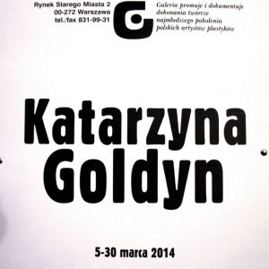 2014 - Solo Exhibition Promotion for Young Artists, Gallery Promotion, Warsaw