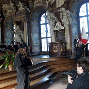 2012, March 26th - Ceremony for the diploma of doctor of art in the Aula Leopoldina, University of Wrocław